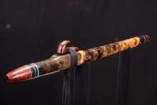 Buckeye Burl Native American Flute, Minor, Mid A-4, #G32K